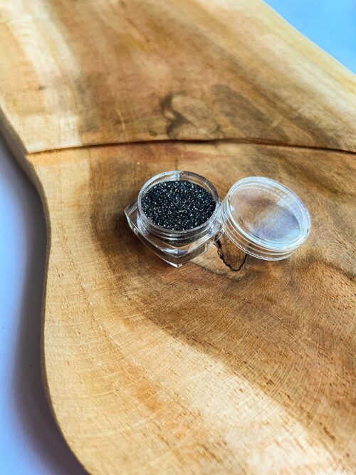 Brokat Czarny 3ml do tatuaży brokatowych