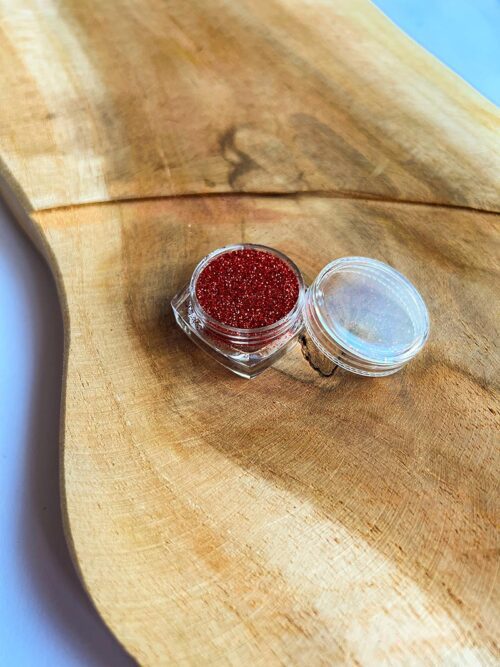 Brokat Czerwony 3ml do tatuaży brokatowych