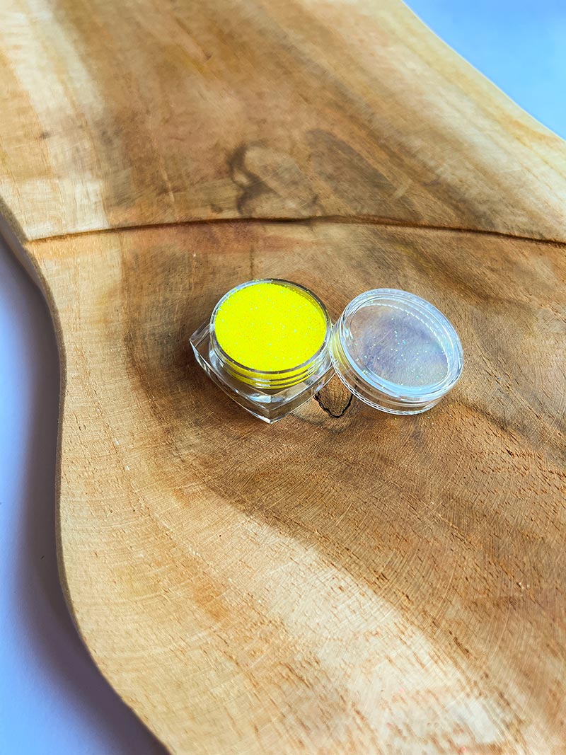 Brokat Zółty Neon 3ml do tatuaży brokatowych