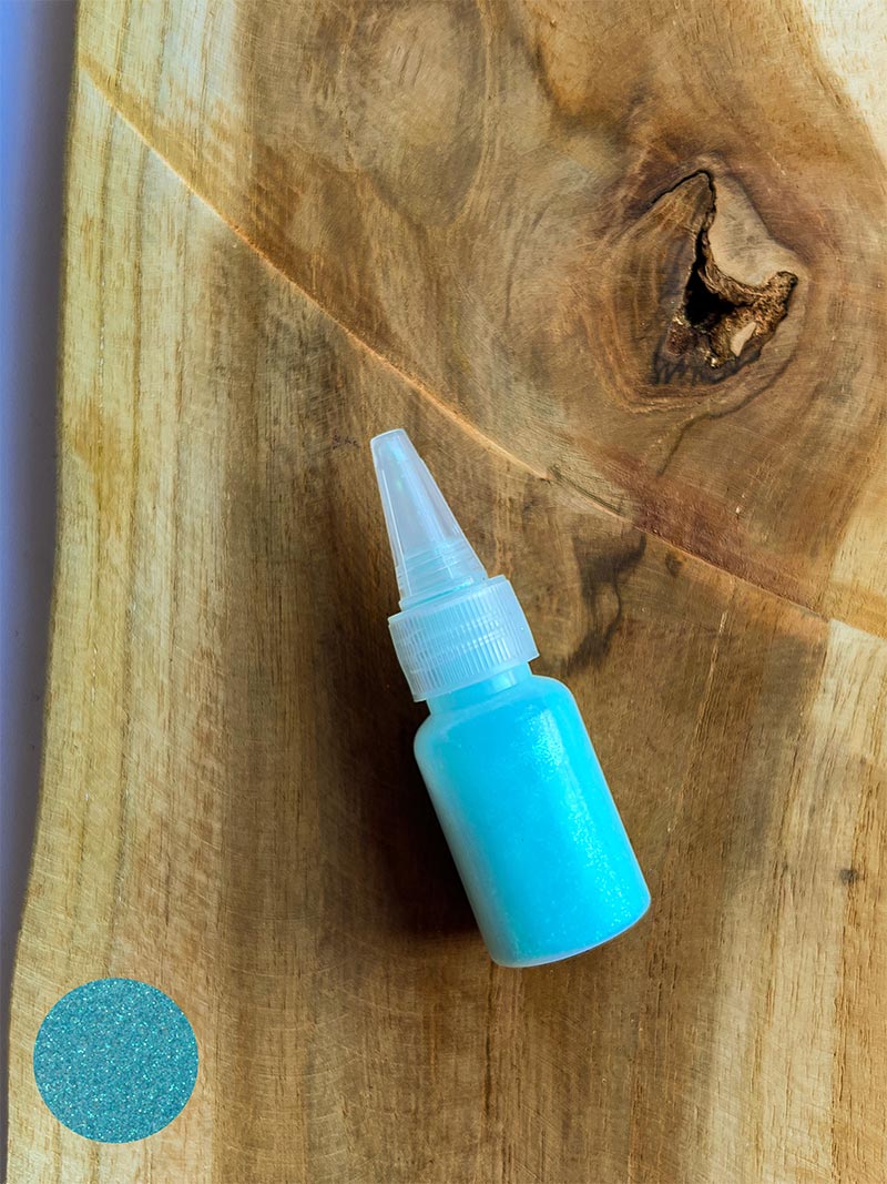 Brokat Niebieski Irys 20 ml do tatuaży brokatowych