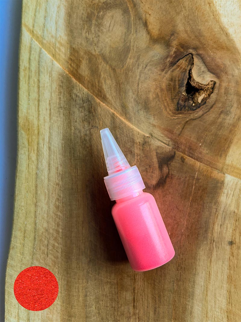 Brokat Neon Pomaranczowy 20 ml do tatuaży brokatowych