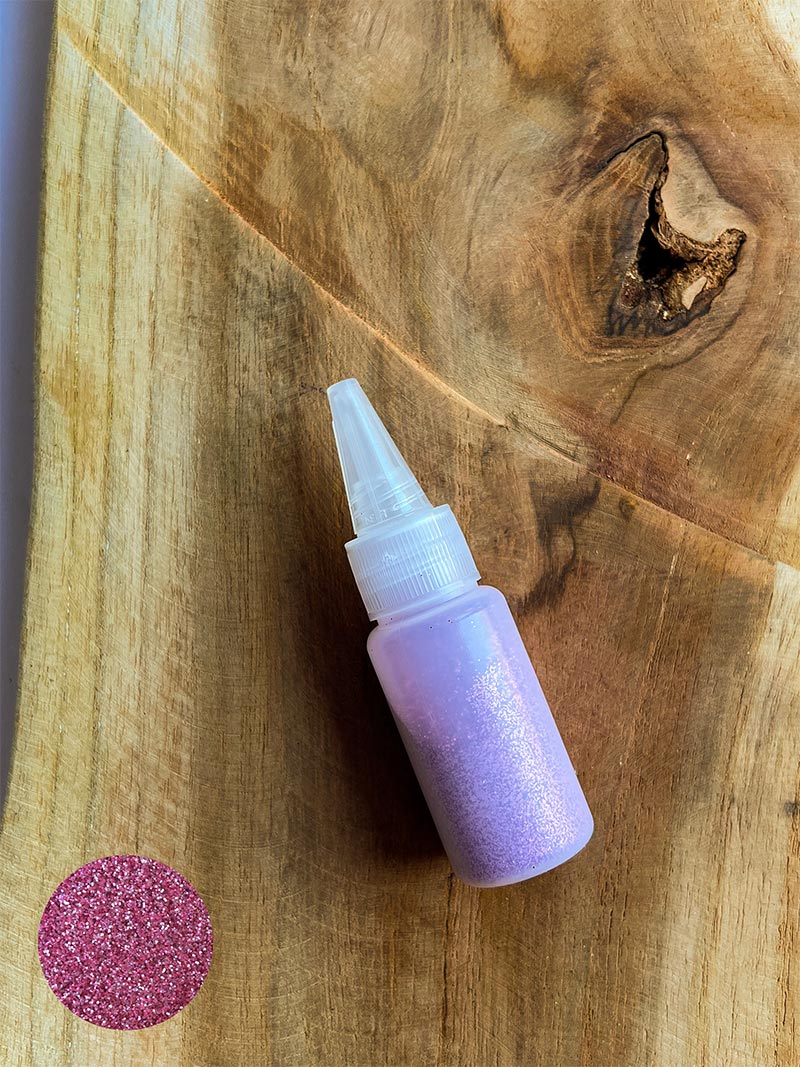 Brokat w kolorze różowym do tatuaży brokatowych – opakowanie 20 ml