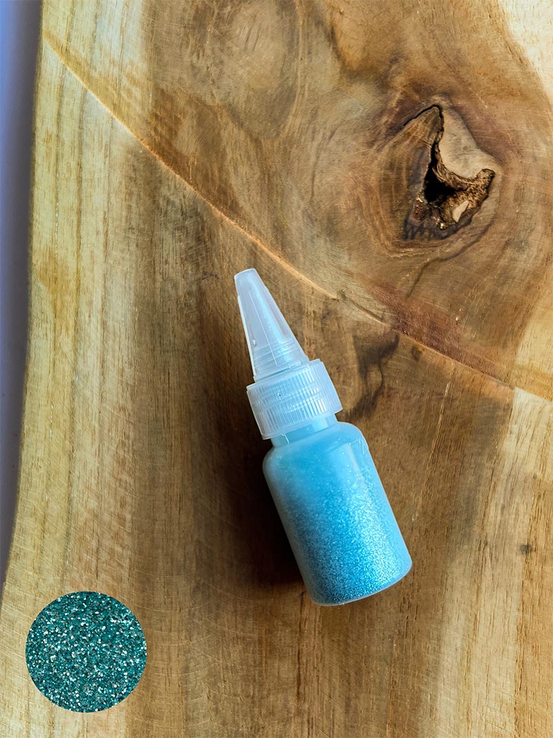 Brokat Turkusowy 20 ml do tatuaży brokatowych