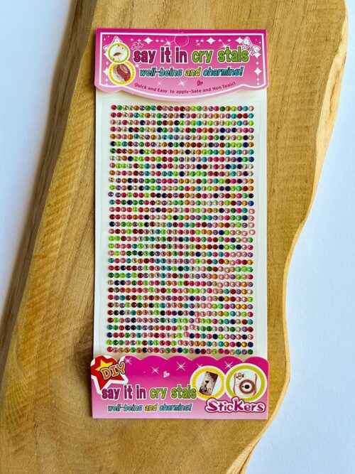 Zestaw samoprzylepnych kryształków do ciala Cyrkonie Crystal mały