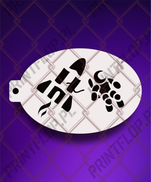 Szablony do tatuaży, szablony do malowania twarzy i ciala F20