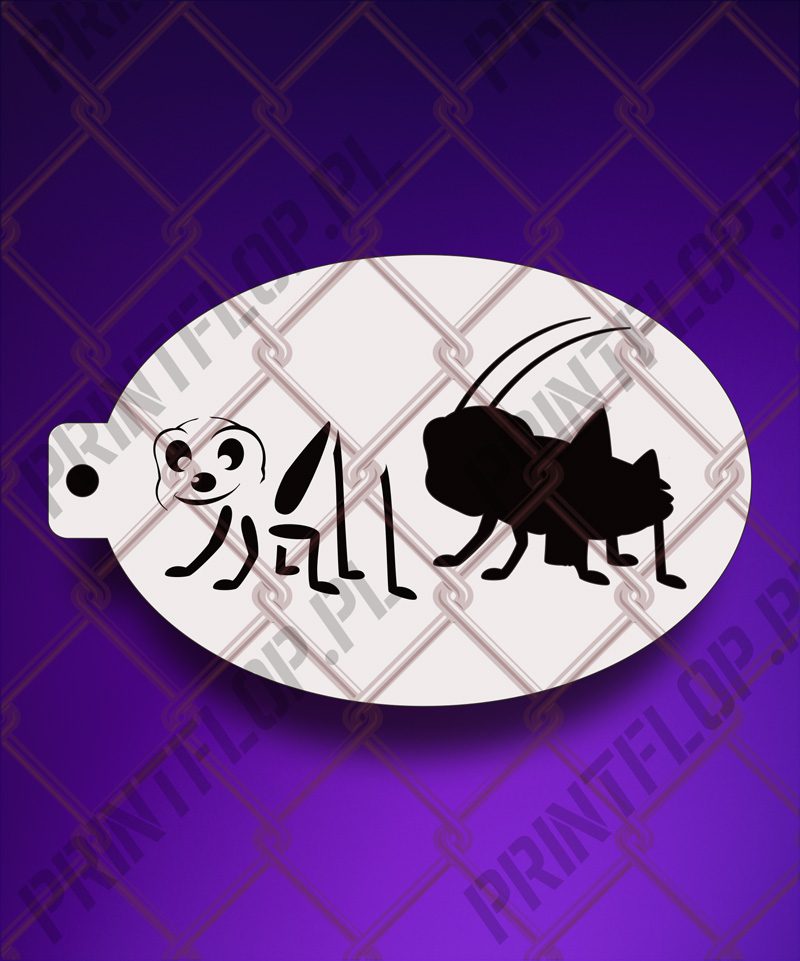 Szablony do tatuaży, szablony do malowania twarzy i ciala F41