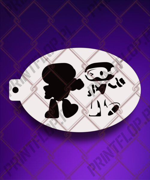 Szablony do tatuaży, szablony do malowania twarzy i ciala F61