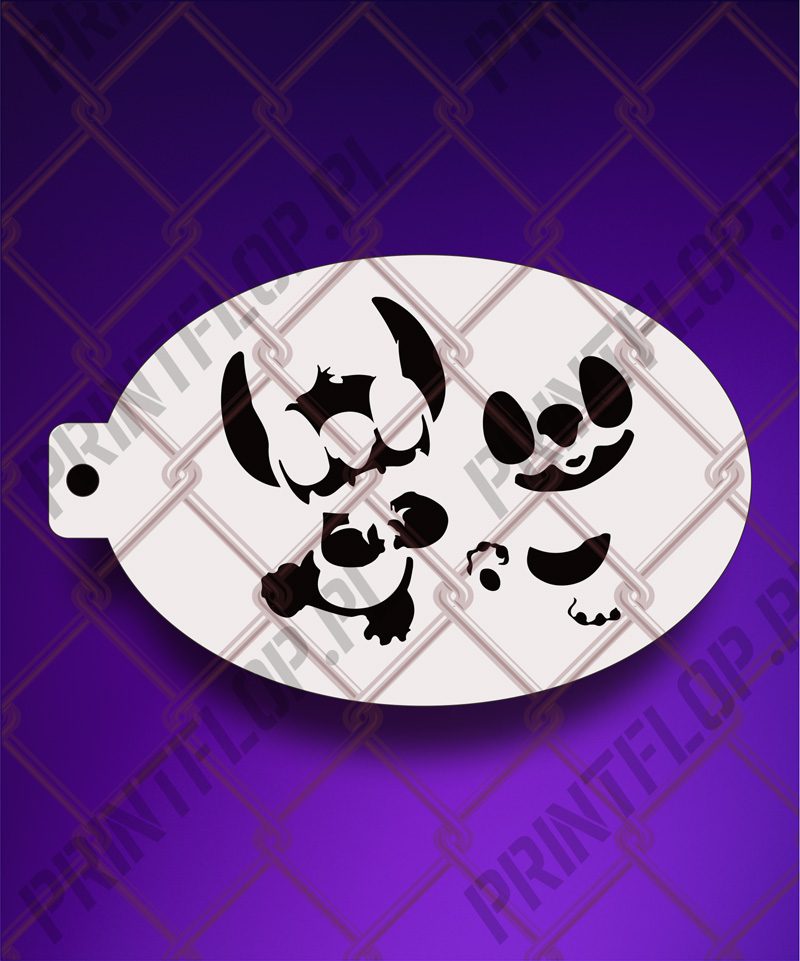 Szablony do tatuaży, szablony do malowania twarzy i ciala F77