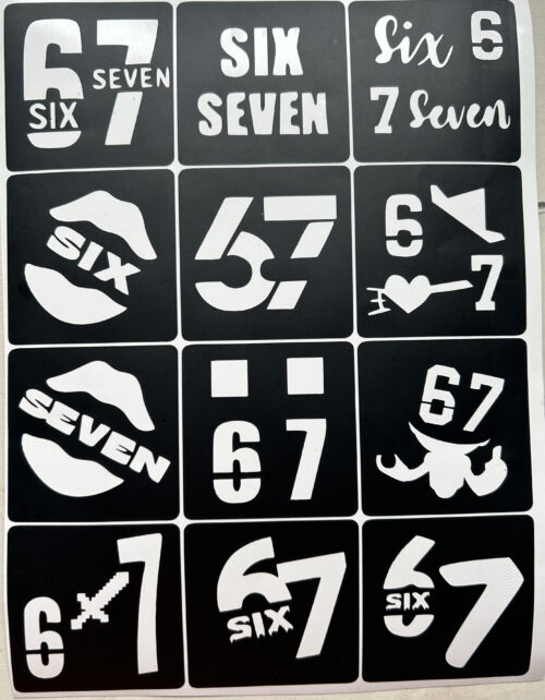 Zestaw szablonów 67 SIX SEVEN