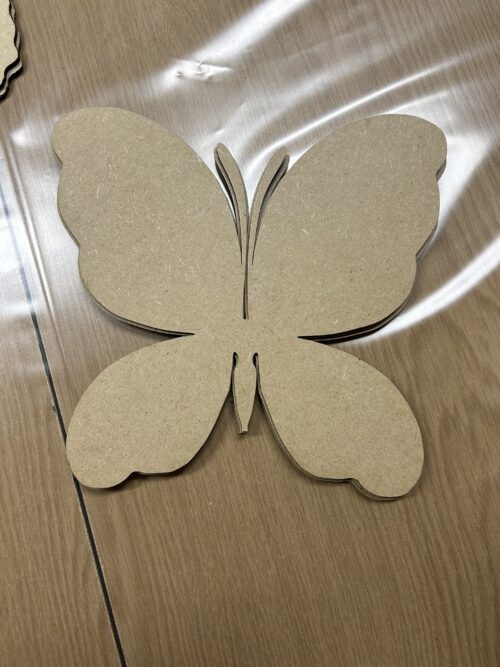 Duży motyl 20cm do ozdoby DIY, baza ze sklejki