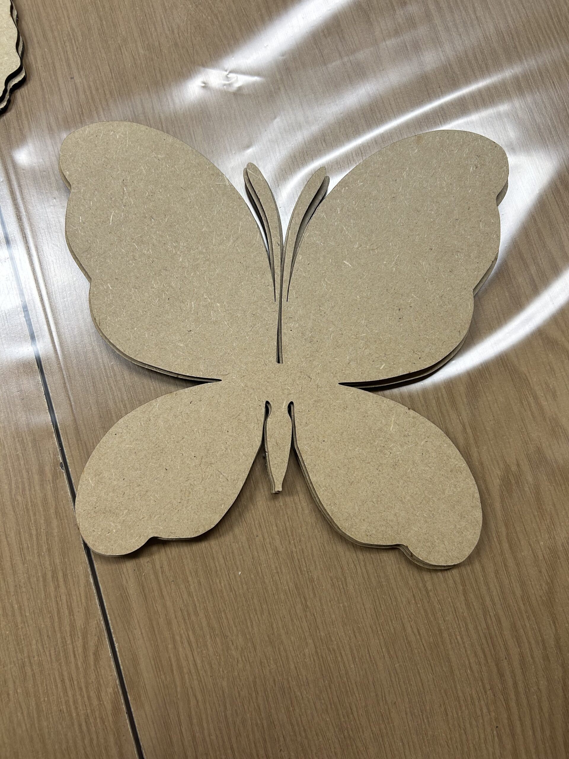 Duży motyl 20cm do ozdoby DIY, baza ze sklejki